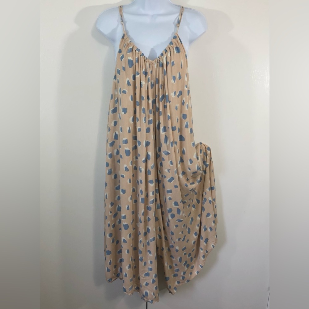 VICI - By Together Tan Wide Leg Midi Jumpsuit. Sz M/L